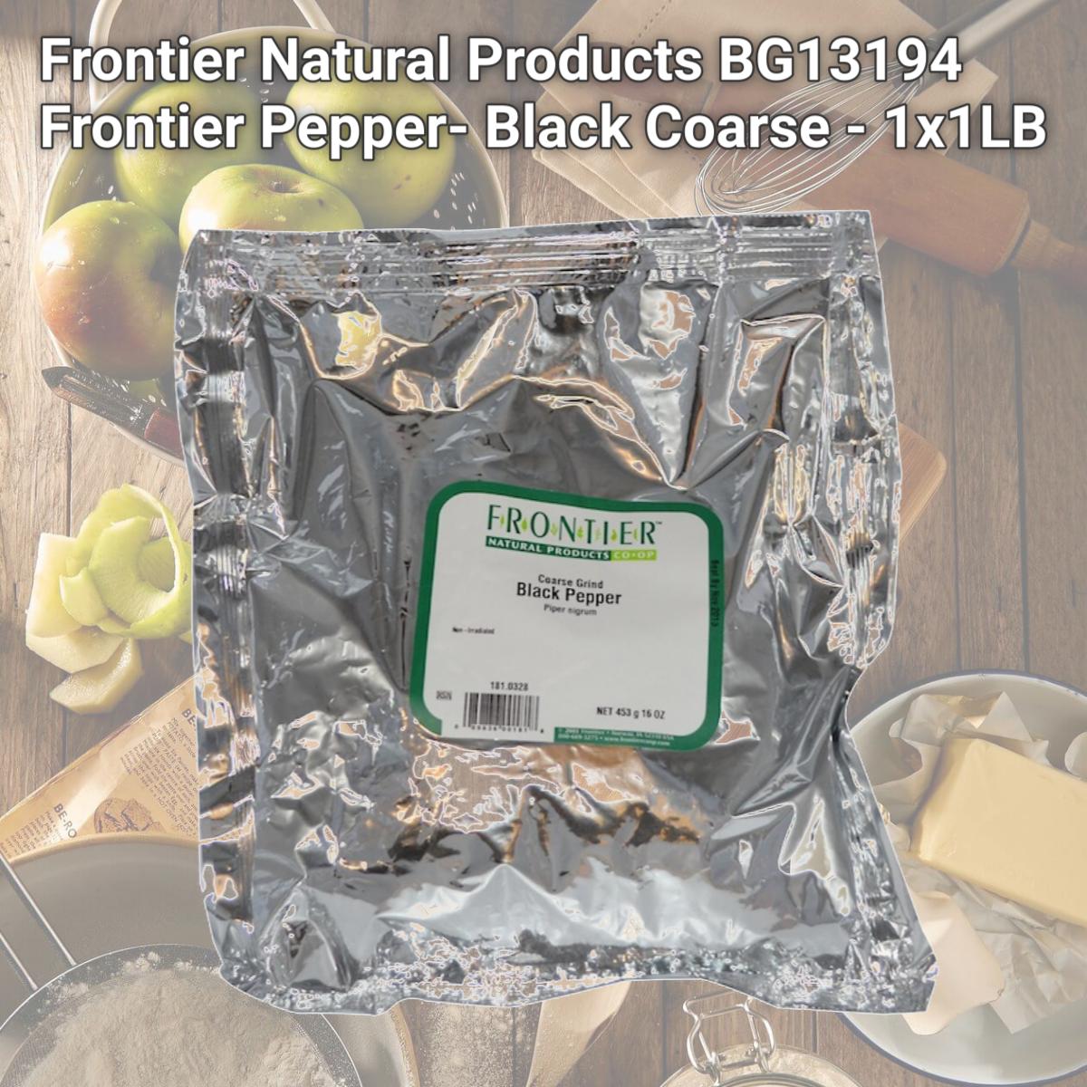 Picture of Frontier Natural Products BG13194 Frontier Pepper- Black Coarse - 1x1LB