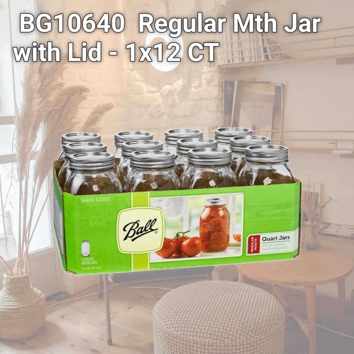 Picture of Ball BG10640 Ball Regular Mth Jar with Lid - 1x12 CT