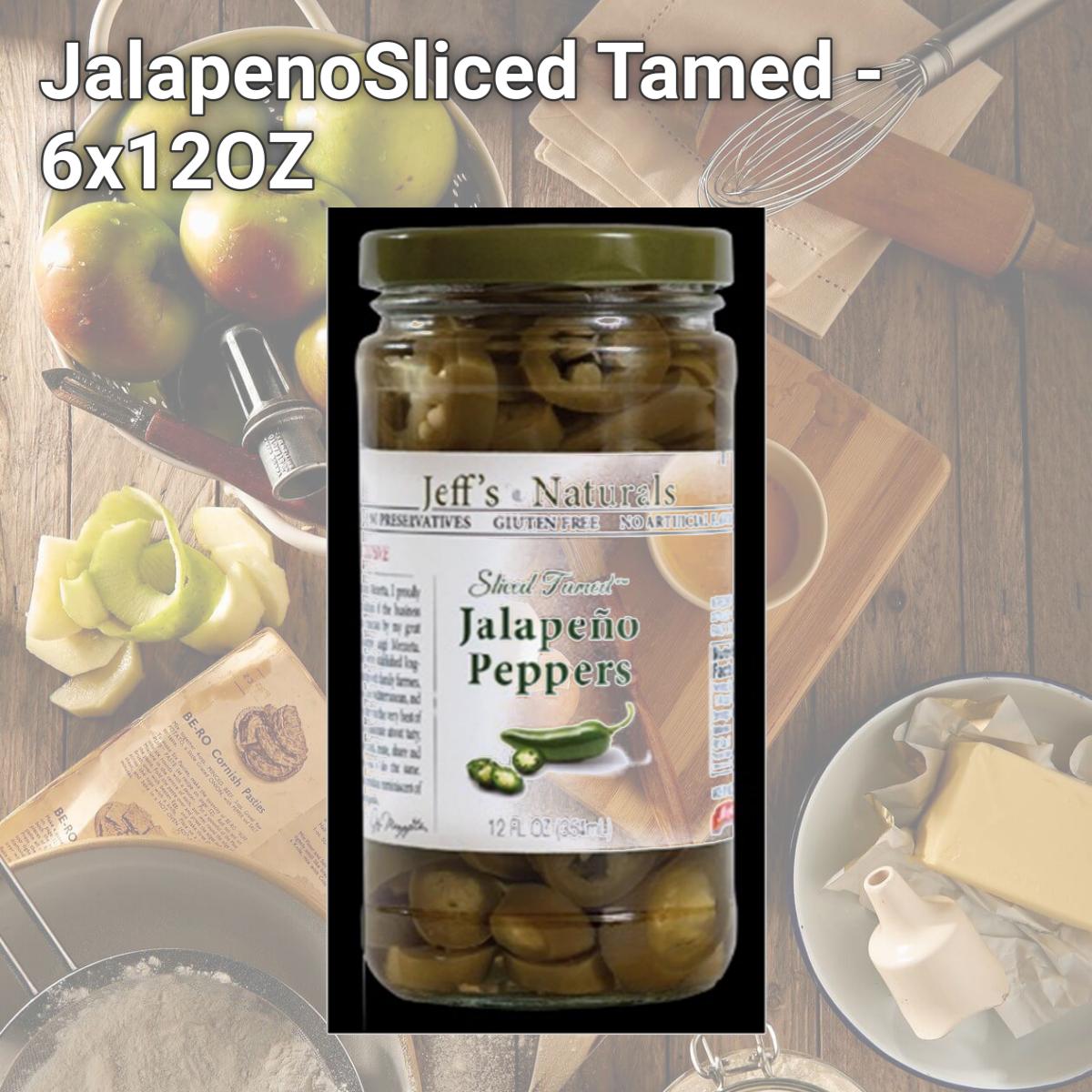 Picture of Jeffs Naturals BG14591 Jeffs Naturals JalapenoSliced Tamed - 6x12OZ