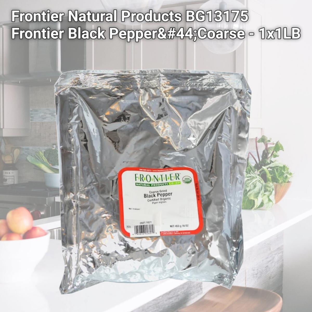 Picture of Frontier Natural Products BG13175 Frontier Black Pepper,Coarse - 1x1LB
