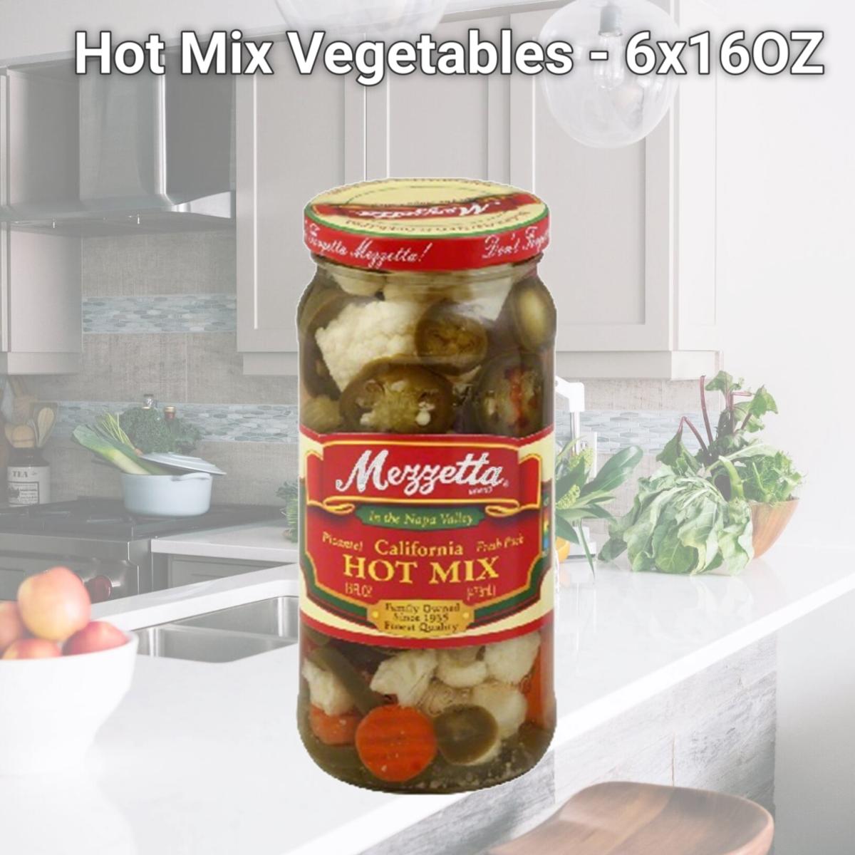 Picture of Mezzetta BG15789 Mezzetta Hot Mix Vegetables - 6x16OZ