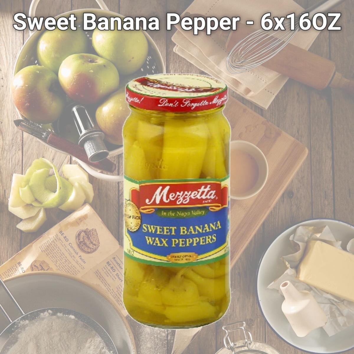Picture of Mezzetta BG15780 Mezzetta Sweet Banana Pepper - 6x16OZ