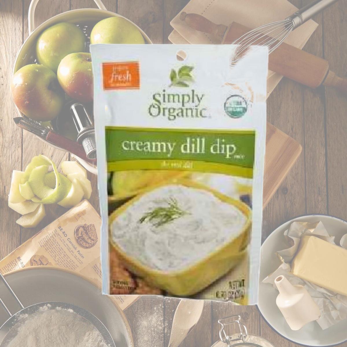 Picture of Simply Organic BG18188 Simply Organic Creamy Dill Dip - 12x0.7OZ