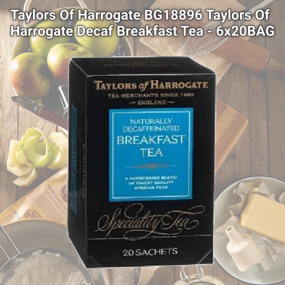 Picture of Taylors Of Harrogate BG18896 Taylors Of Harrogate Decaf Breakfast Tea - 6x20BAG