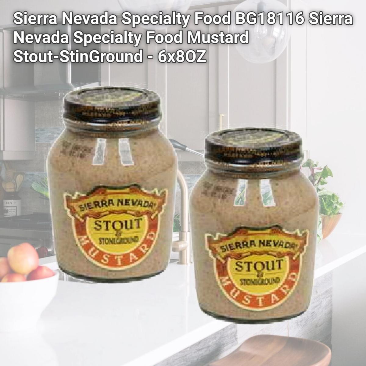 Picture of Sierra Nevada Specialty Food BG18116 Sierra Nevada Specialty Food Mustard Stout-StinGround - 6x8OZ