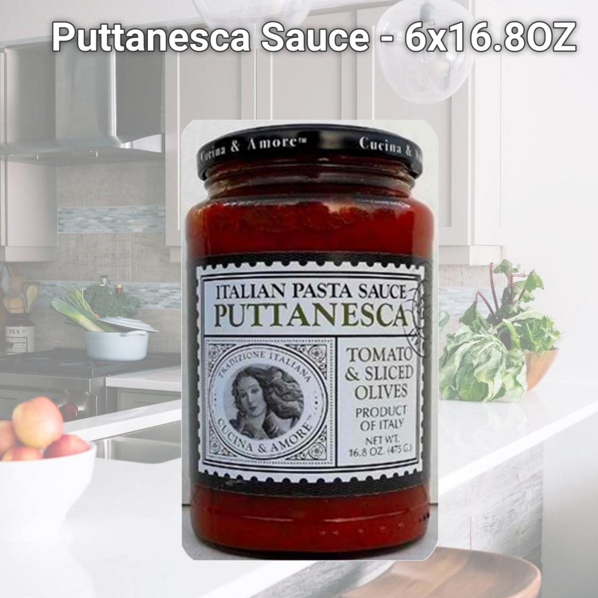 Picture of Cucina & Amore BG11787 Cucina & Amore Puttanesca Sauce - 6x16.8OZ