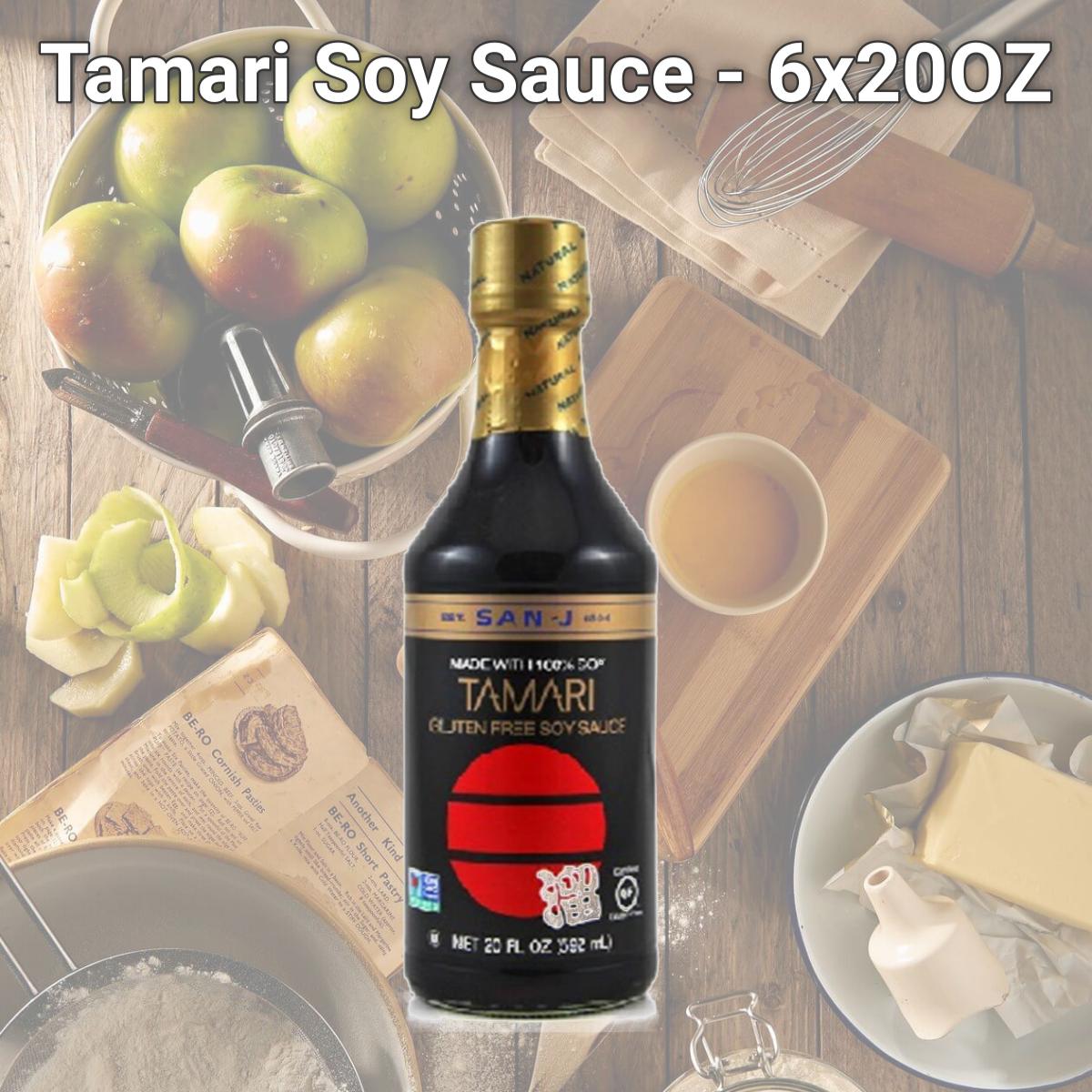 Picture of San-J BG17863 San-J Tamari Soy Sauce - 6x20OZ