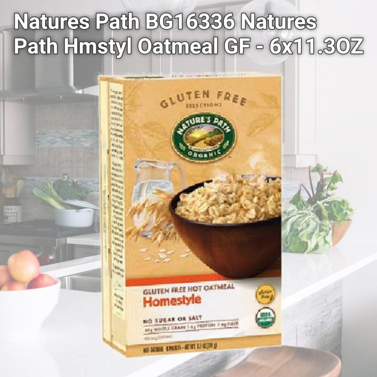 Picture of Natures Path BG16336 Natures Path Hmstyl Oatmeal GF - 6x11.3OZ