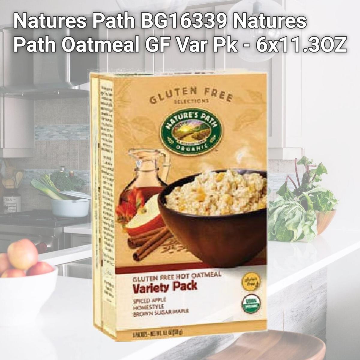 Picture of Natures Path BG16339 Natures Path Oatmeal GF Var Pk - 6x11.3OZ