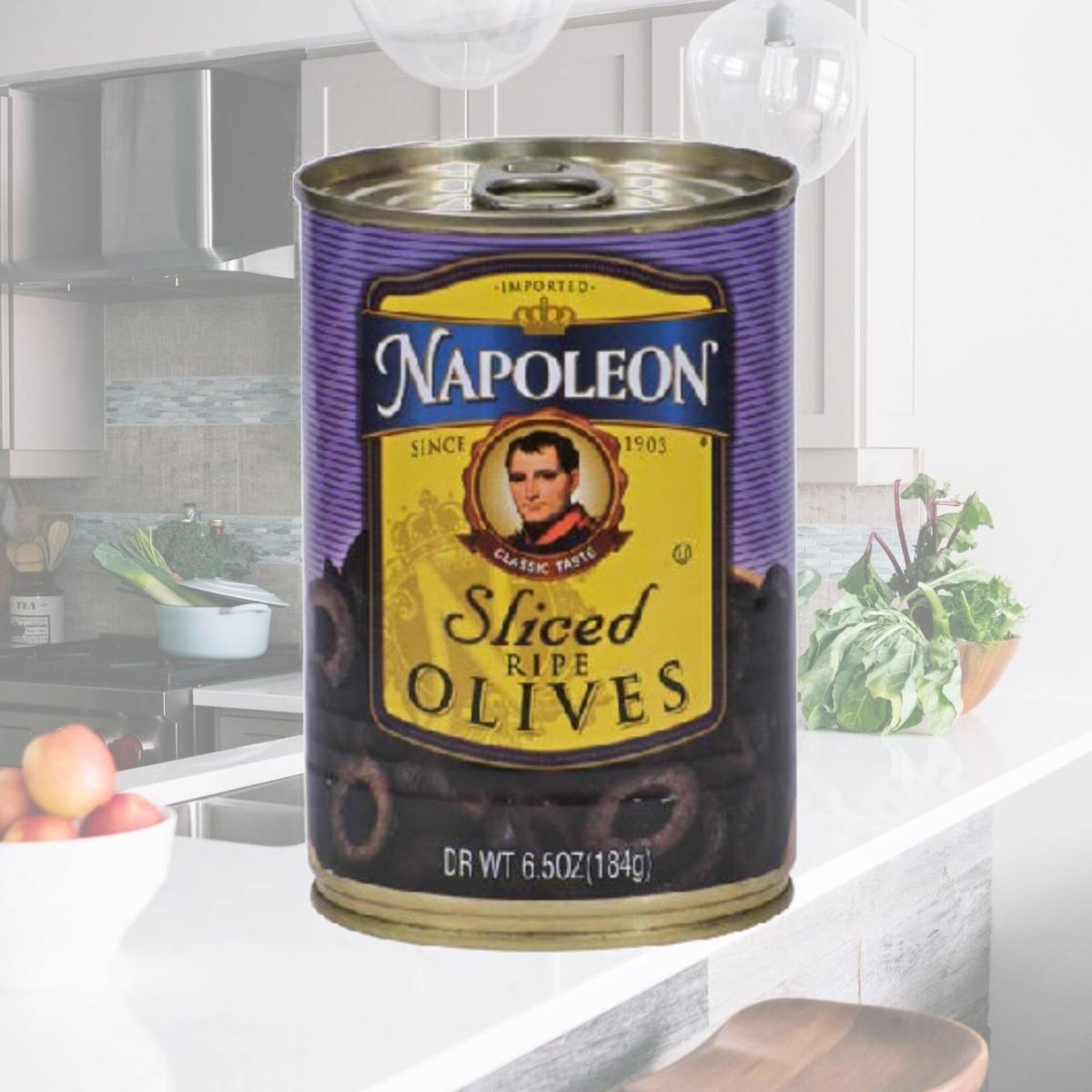 Picture of Napoleon Co. BG16113 Napoleon Co. Sliced Black Olives - 12x6.5OZ