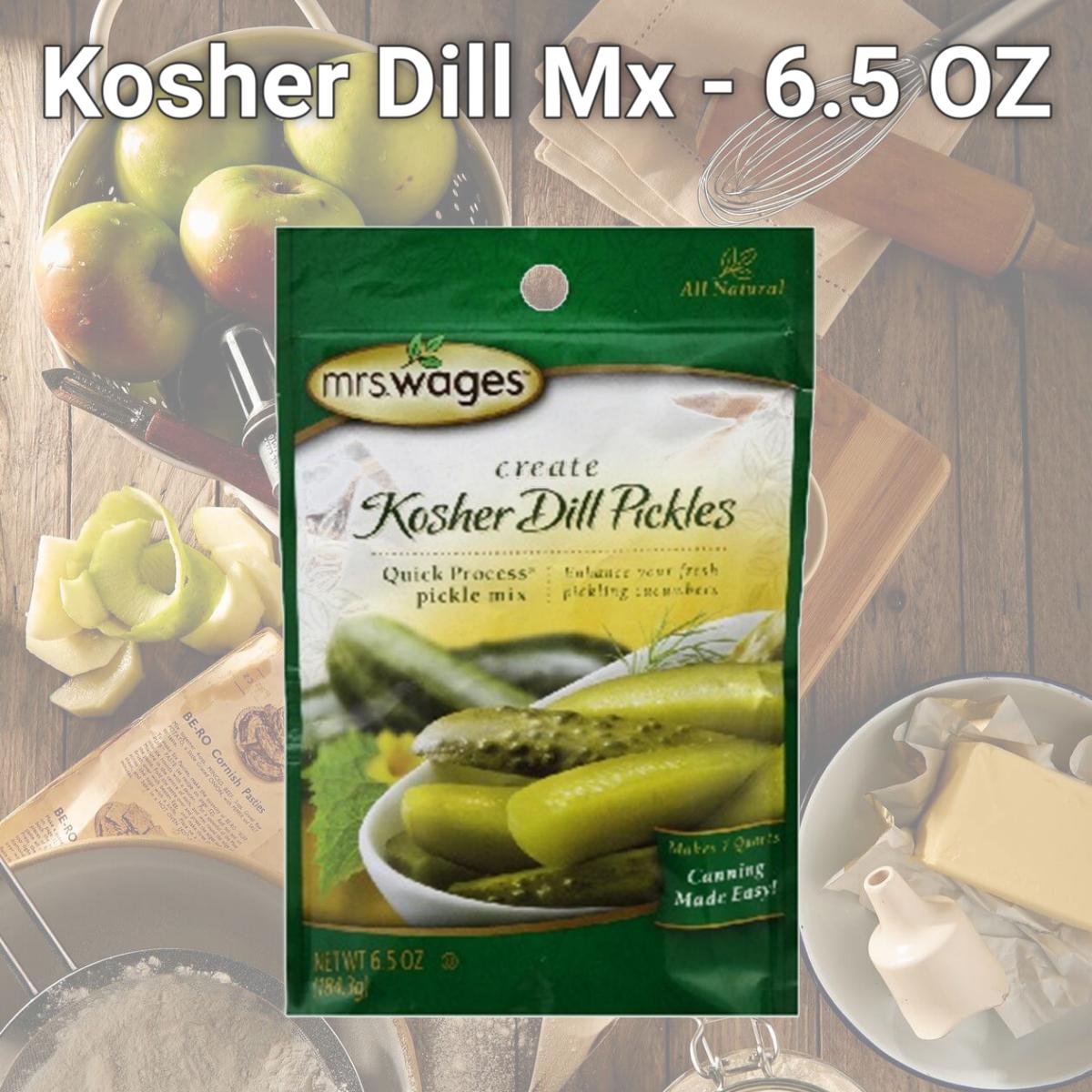 Picture of Mrs Wages BG16003 Mrs Wages Kosher Dill Mx - 6.5 OZ 