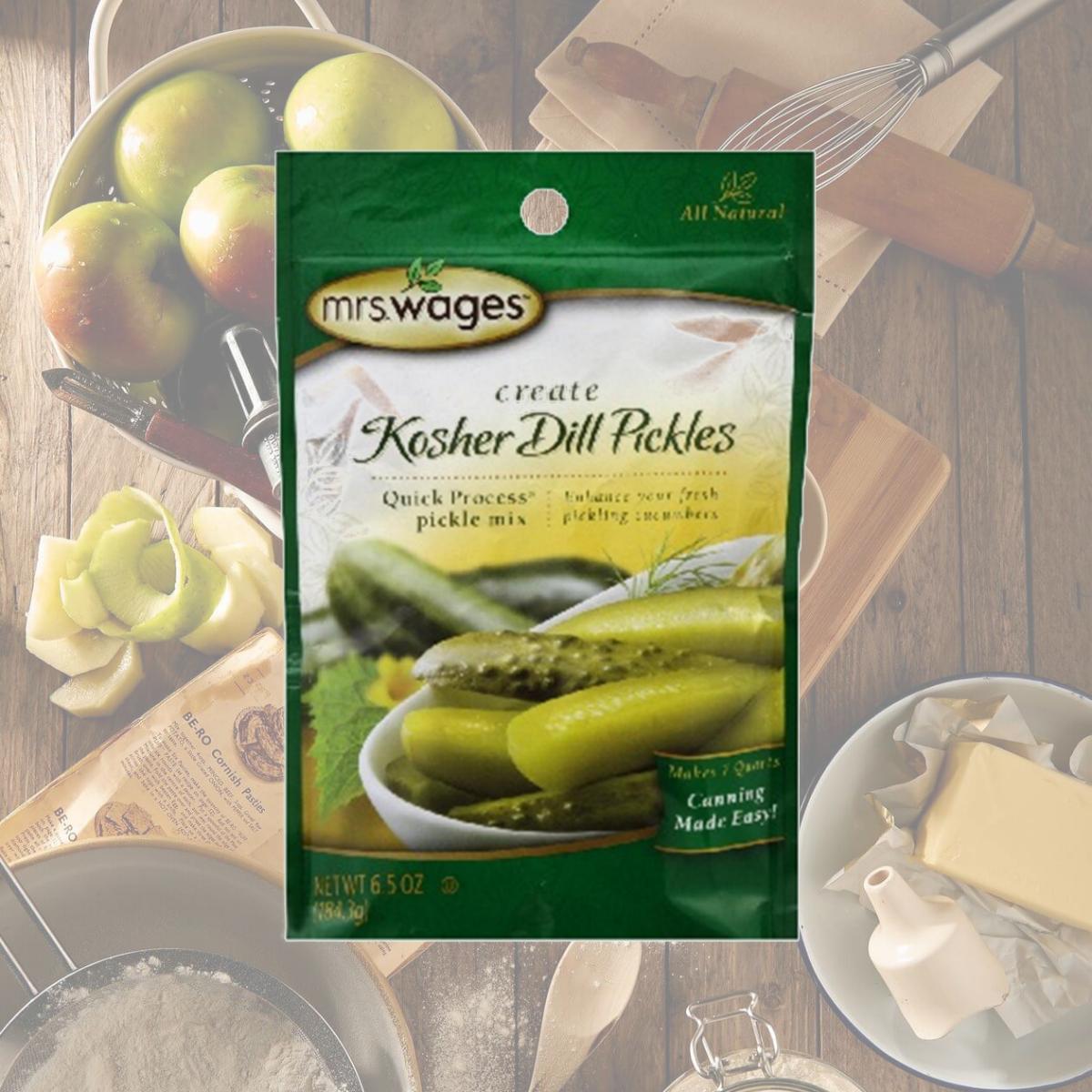 Picture of Mrs Wages BG16003 Mrs Wages Kosher Dill Mx - 6.5 OZ 