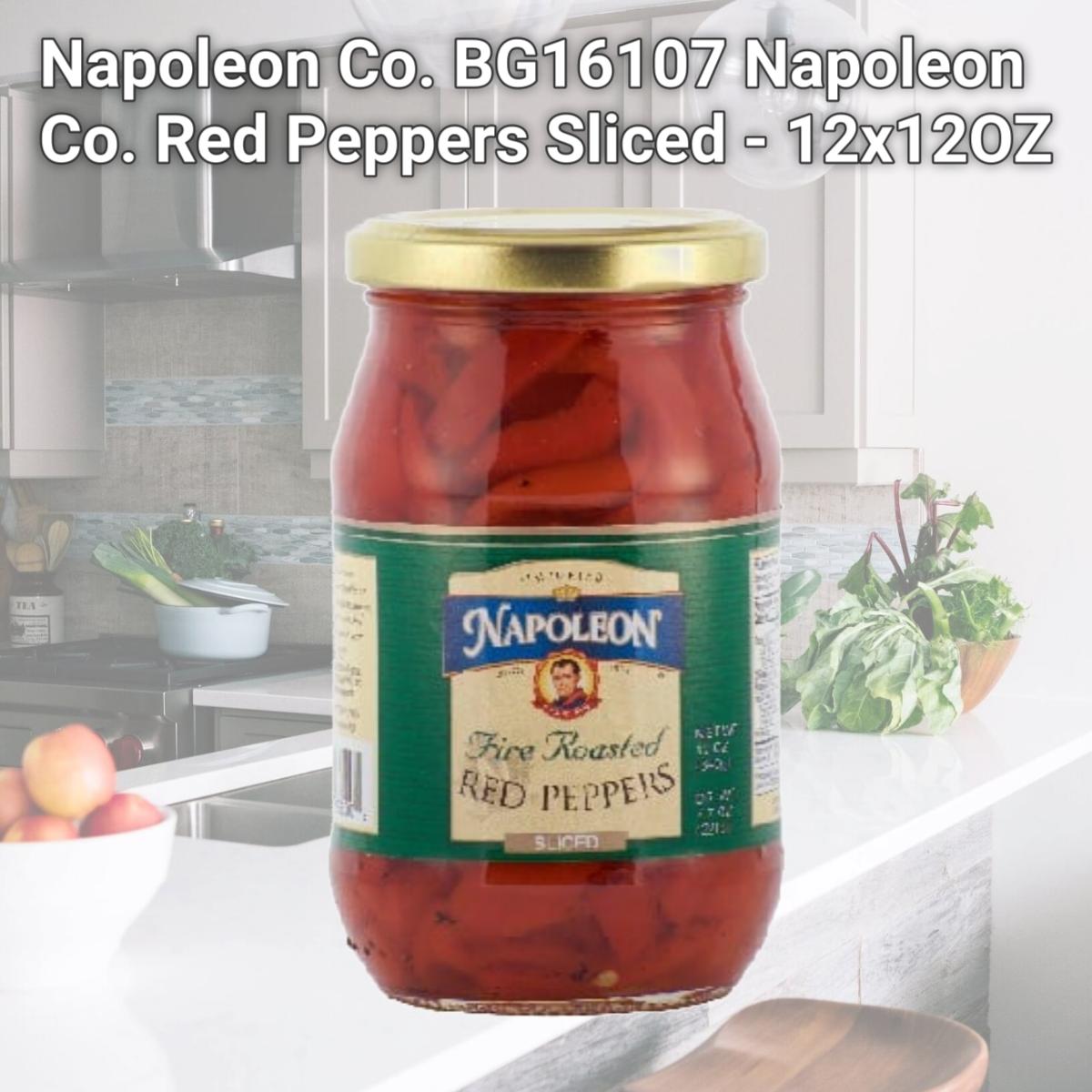 Picture of Napoleon Co. BG16107 Napoleon Co. Red Peppers Sliced - 12x12OZ