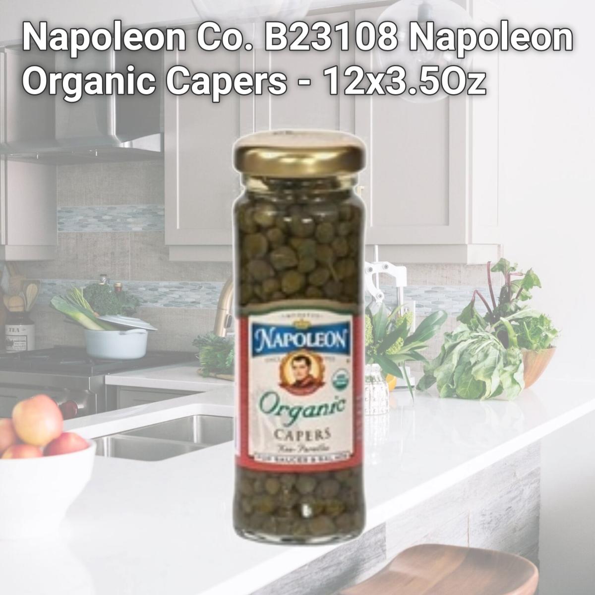 Picture of Napoleon Co. B23108 Napoleon Organic Capers - 12x3.5Oz