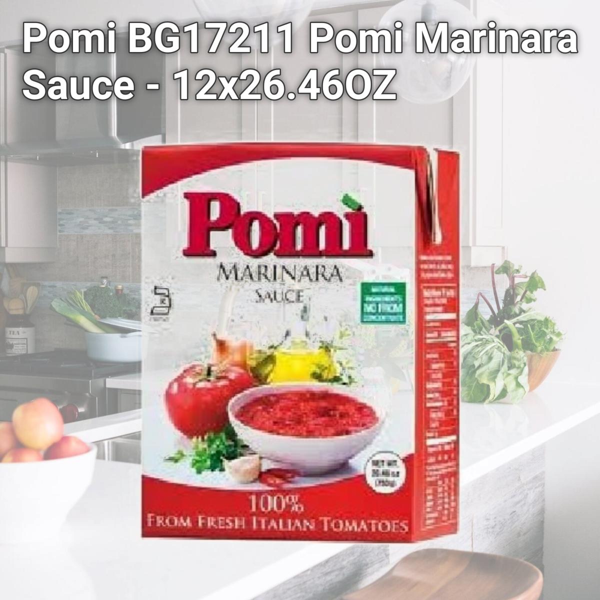 Picture of Pomi BG17211 Pomi Marinara Sauce - 12x26.46OZ