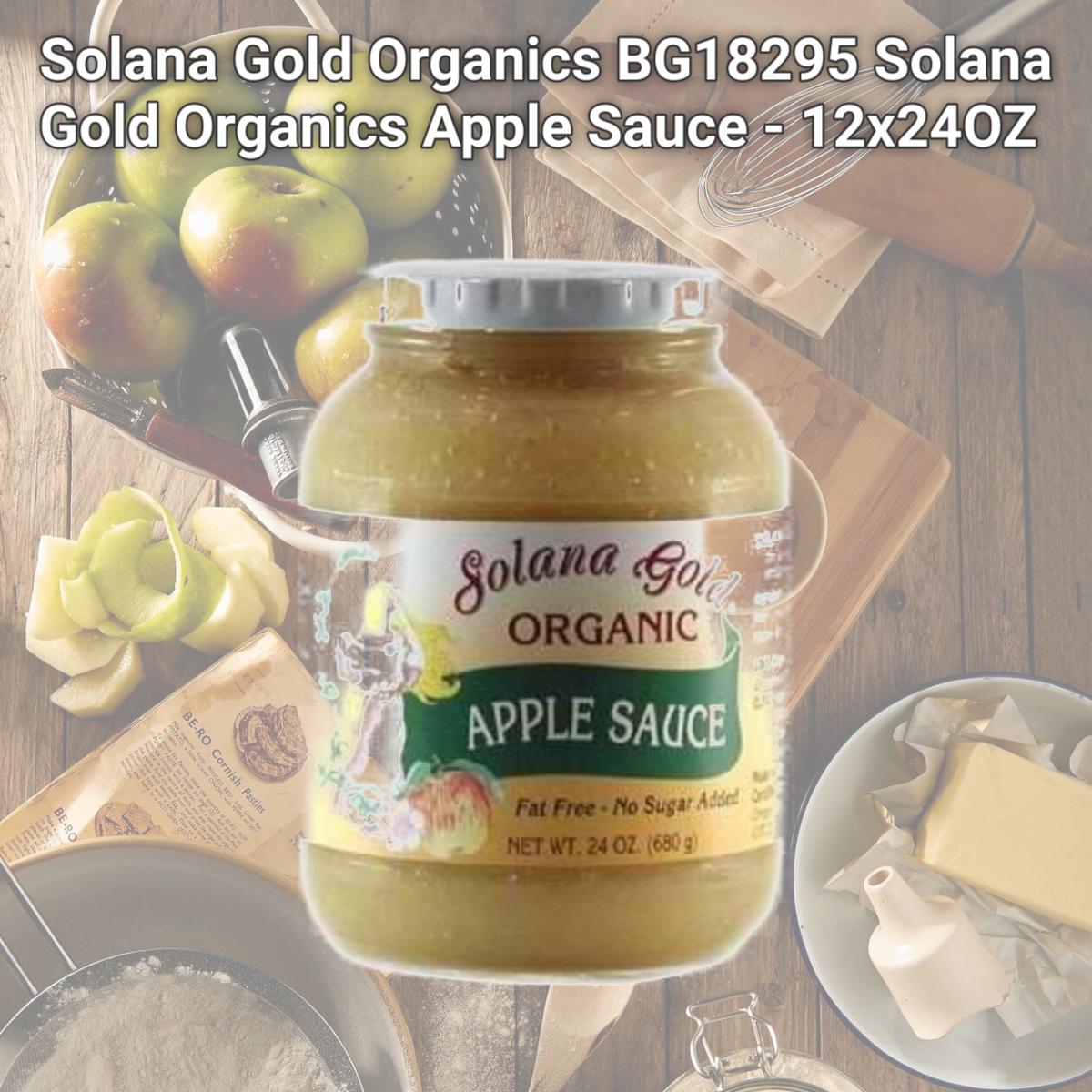 Picture of Solana Gold Organics BG18295 Solana Gold Organics Apple Sauce - 12x24OZ