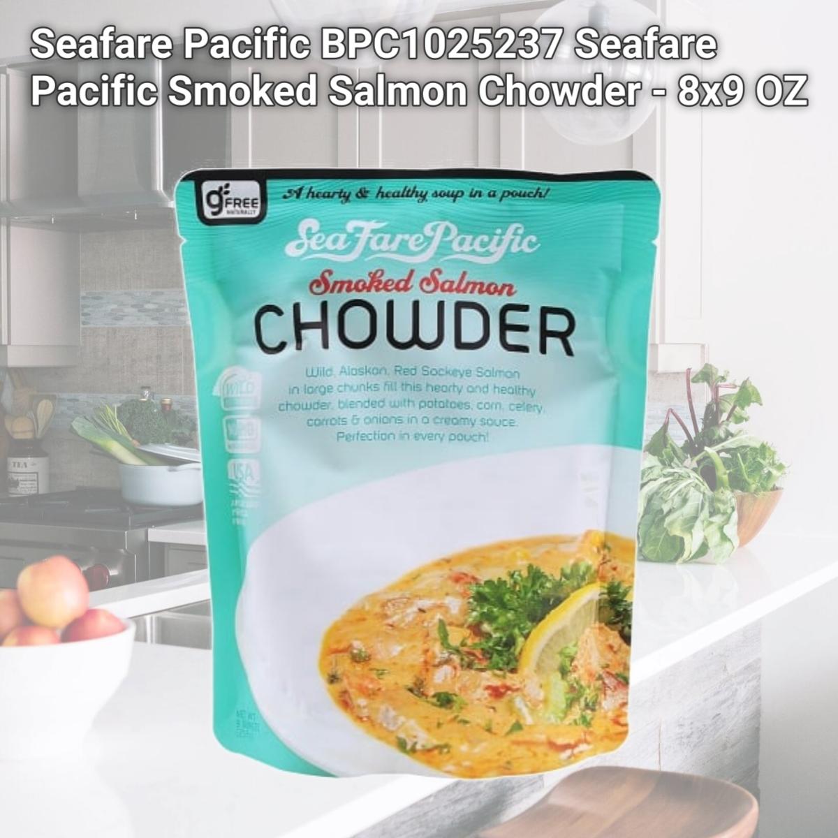 Picture of Seafare Pacific BPC1025237 Seafare Pacific Smoked Salmon Chowder - 8x9 OZ