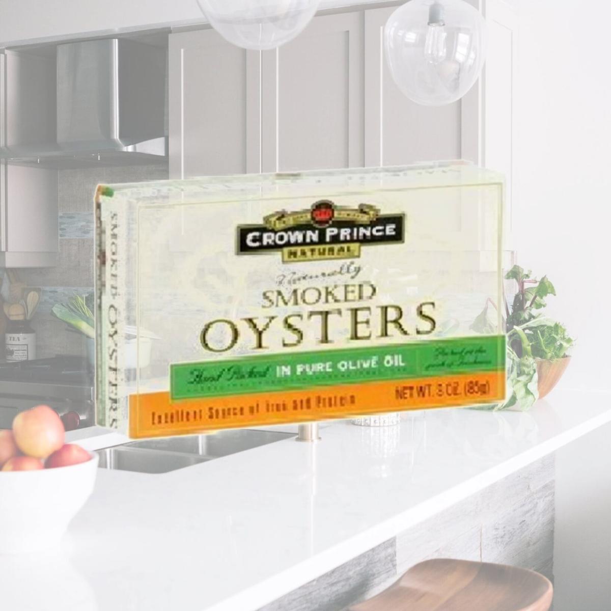 Picture of Crown Prince BG11734 Crown Prince Smoked Oysters with Oo - 18x3OZ