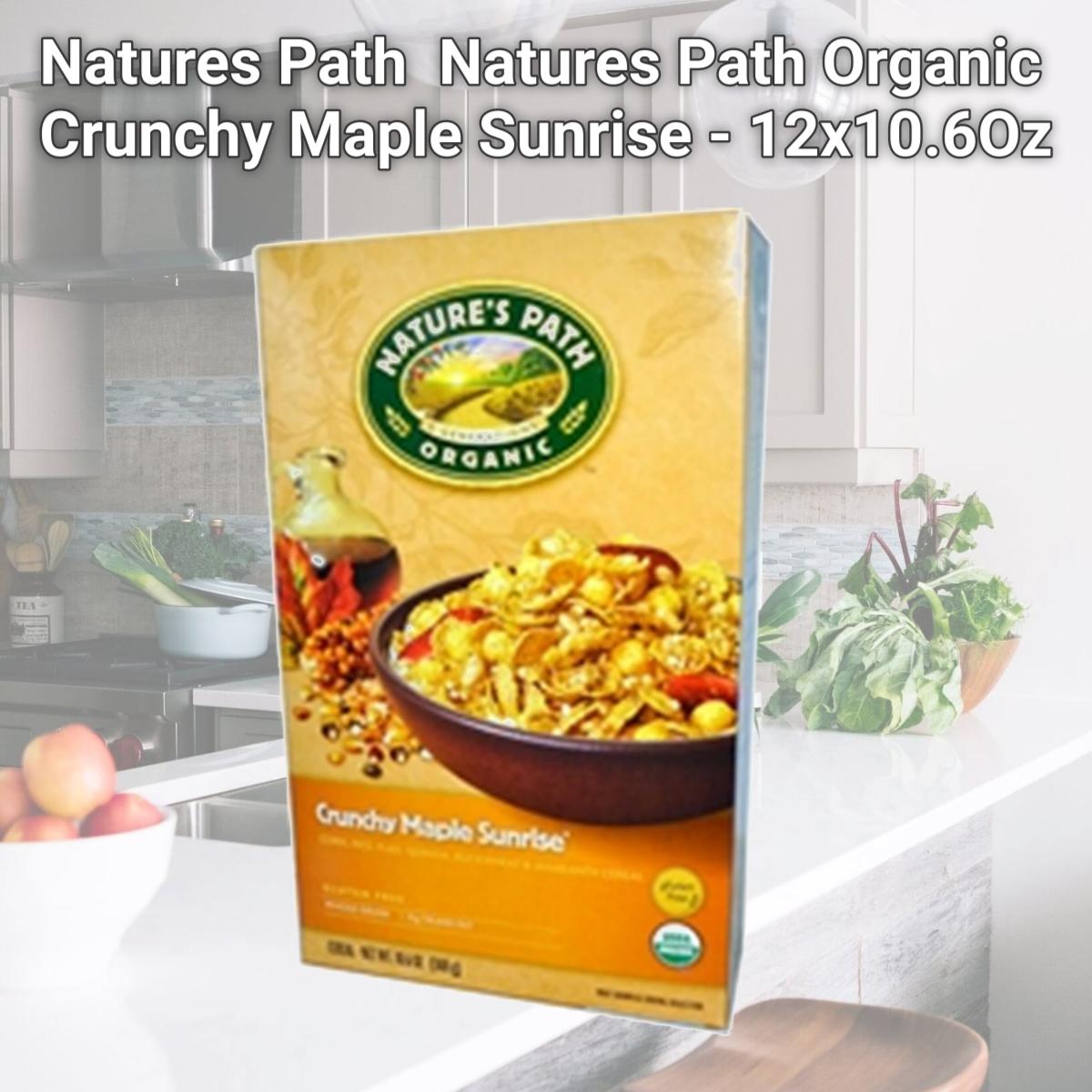 Picture of Natures Path B32975 Natures Path Organic Crunchy Maple Sunrise - 12x10.6Oz