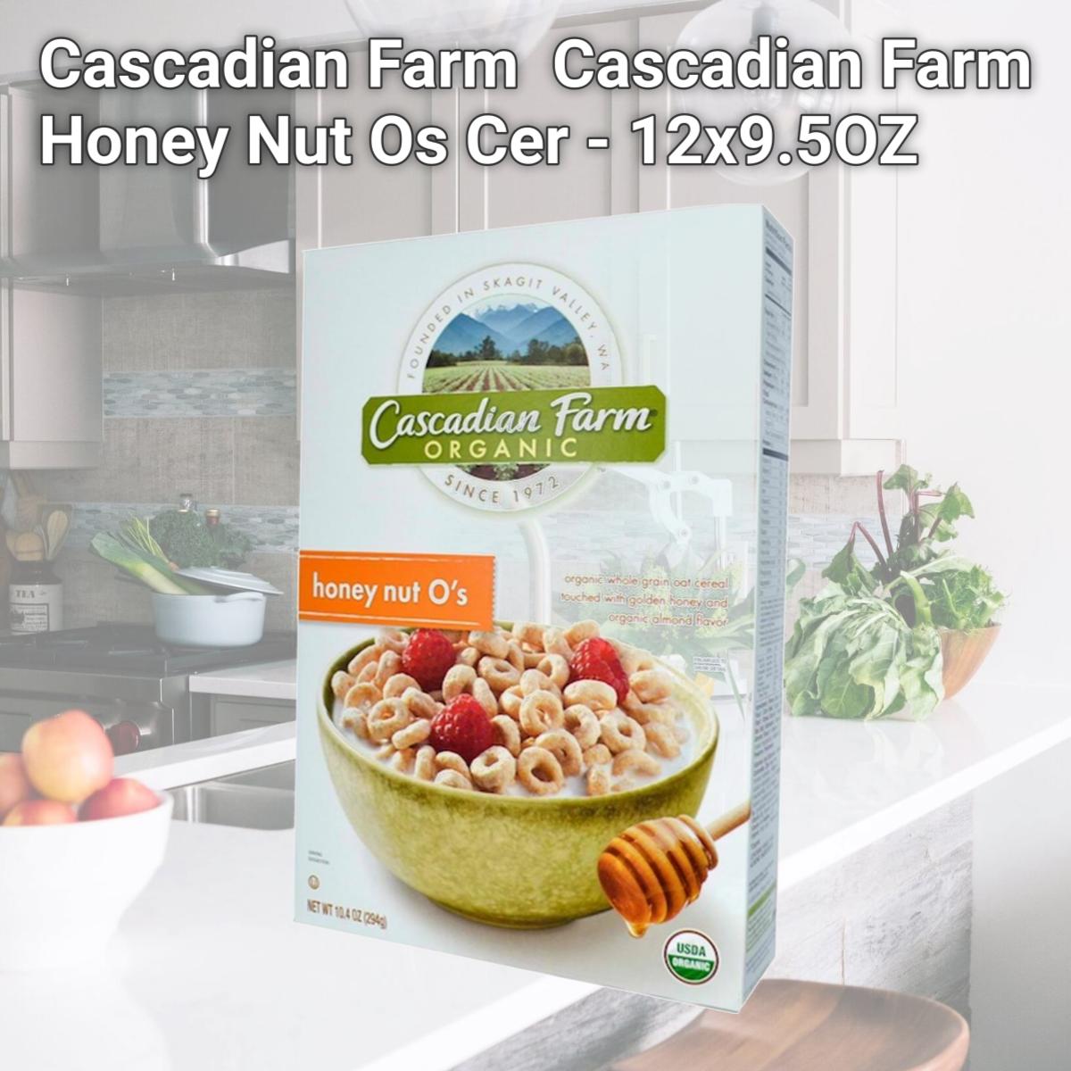Picture of Cascadian Farm BG11269 Cascadian Farm Honey Nut Os Cer - 12x9.5OZ