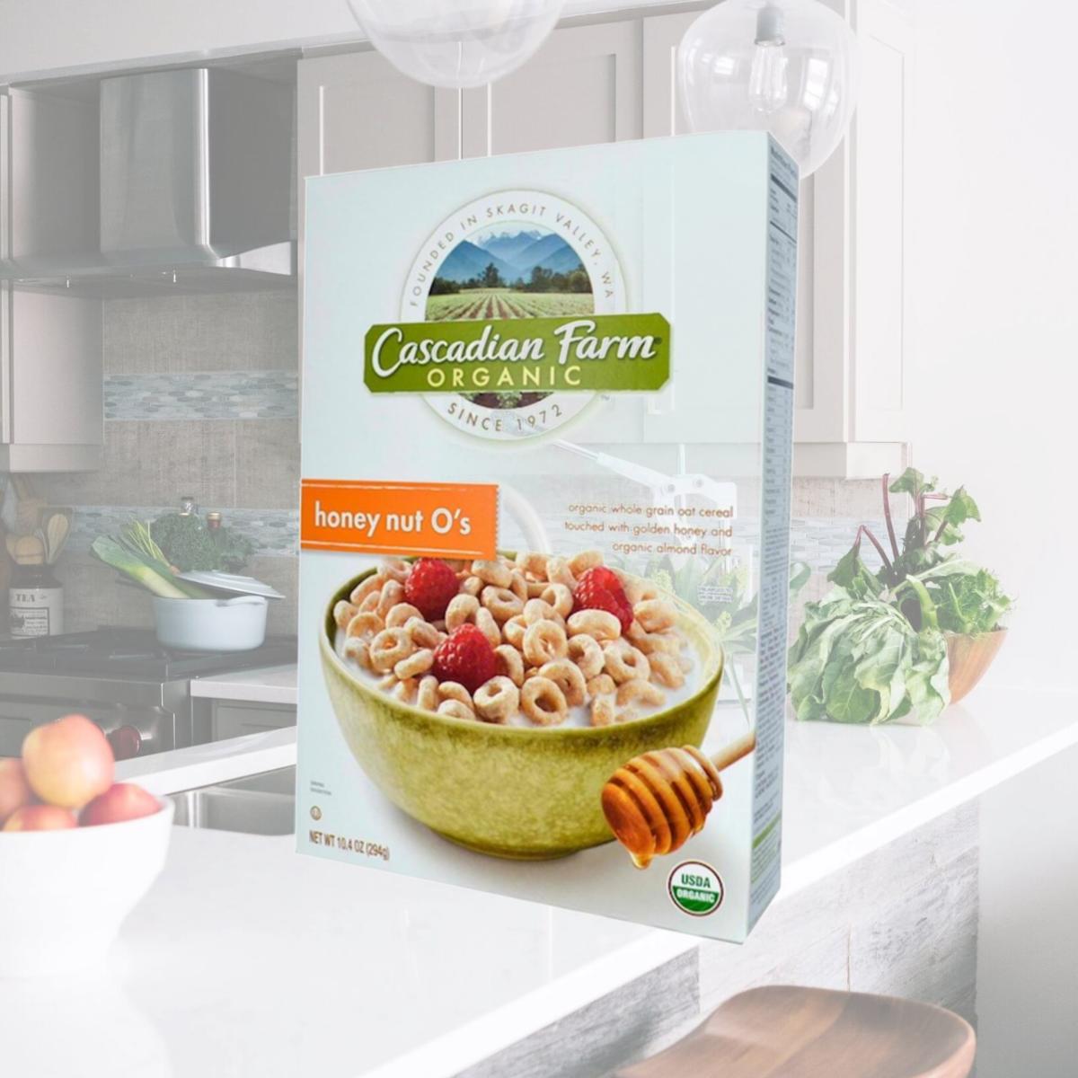 Picture of Cascadian Farm BG11269 Cascadian Farm Honey Nut Os Cer - 12x9.5OZ