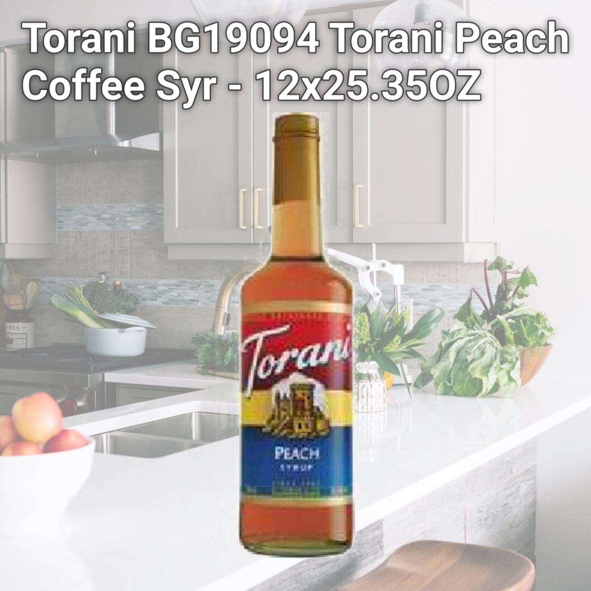 Picture of Torani BG19094 Torani Peach Coffee Syr - 12x25.35OZ