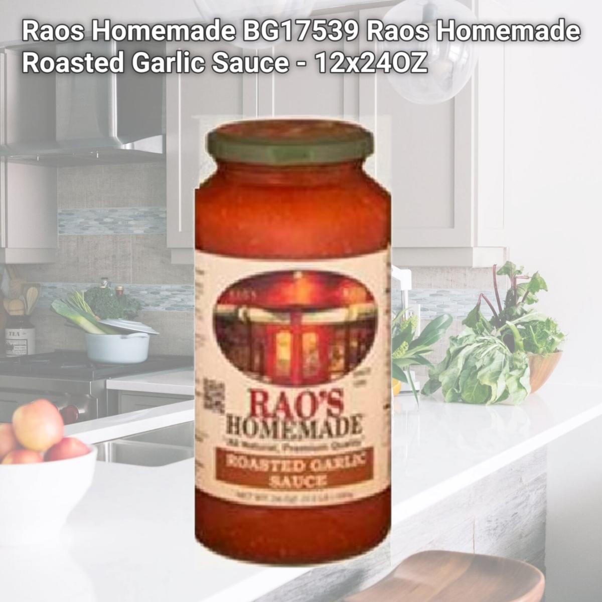 Picture of Raos Homemade BG17539 Raos Homemade Roasted Garlic Sauce - 12x24OZ