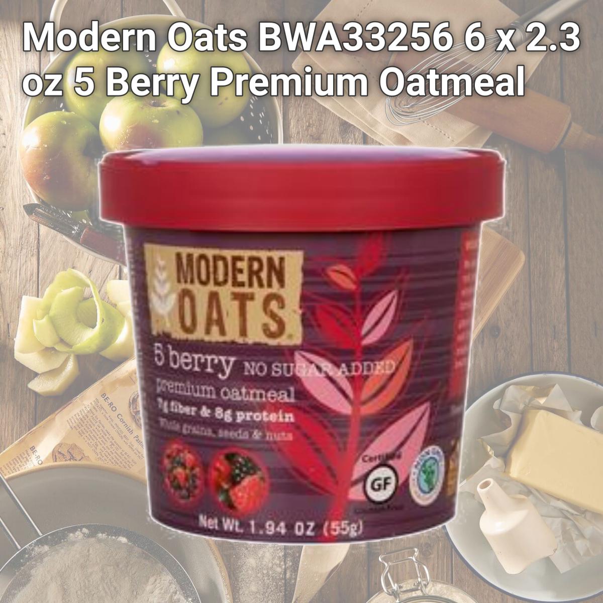 Picture of Modern Oats BWA33256 6 x 2.3 oz 5 Berry Premium Oatmeal