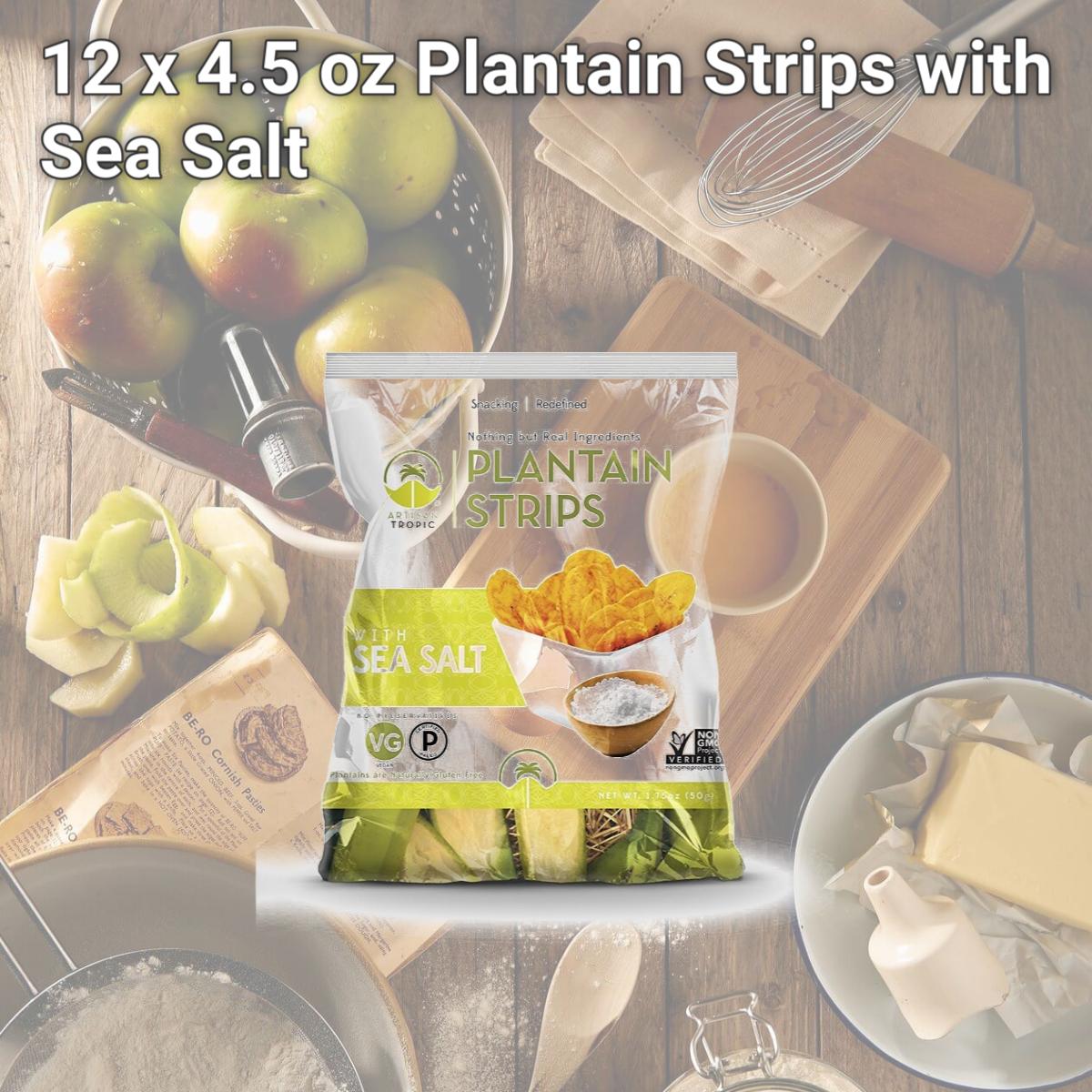 Picture of Artisan Tropic BWA64177 12 x 4.5 oz Plantain Strips with Sea Salt