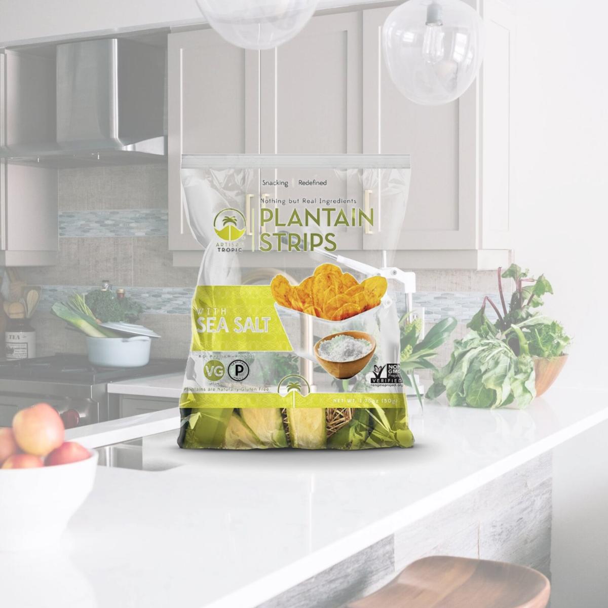 Picture of Artisan Tropic BWA64177 12 x 4.5 oz Plantain Strips with Sea Salt