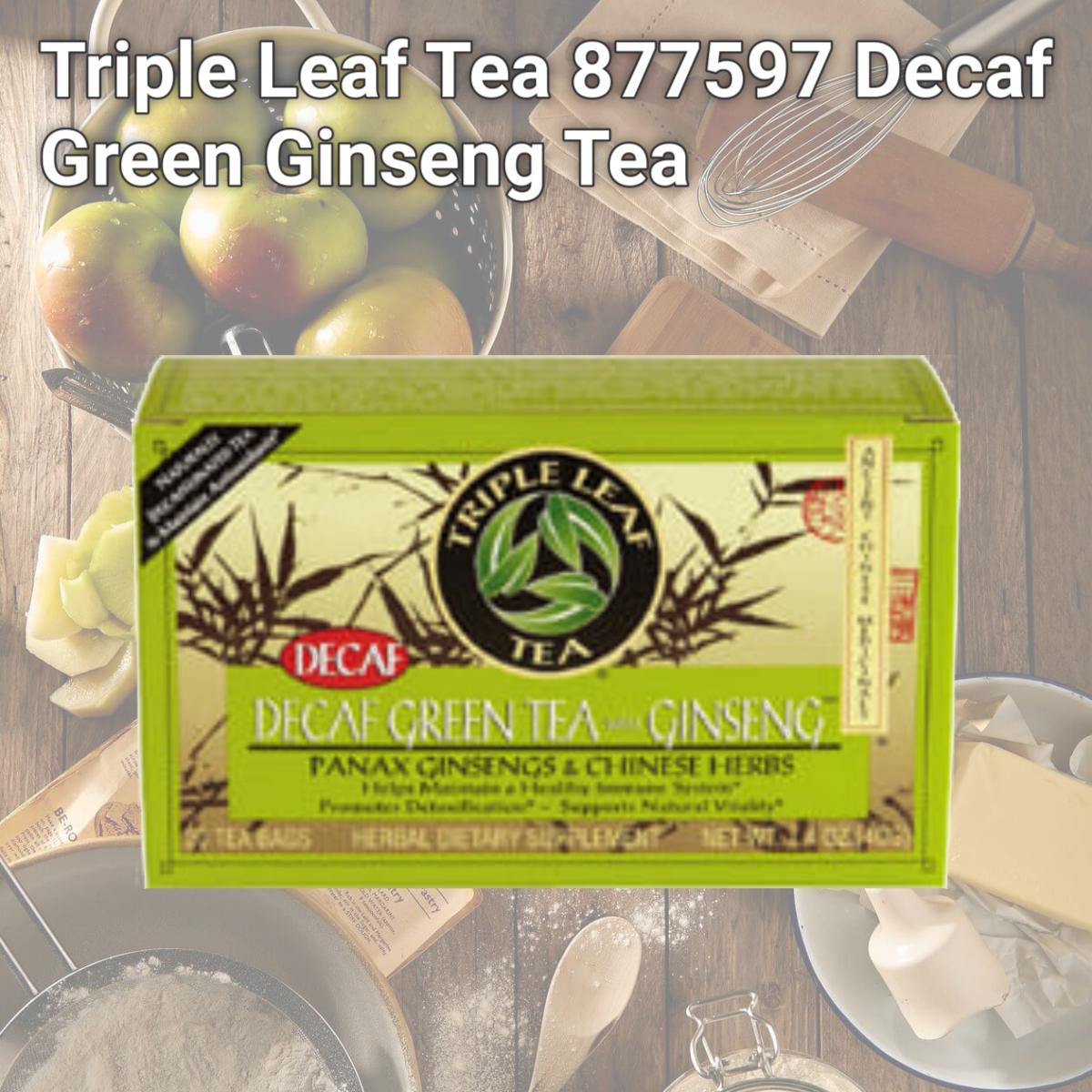 Picture of Triple Leaf Tea 877597 Decaf Green Ginseng Tea