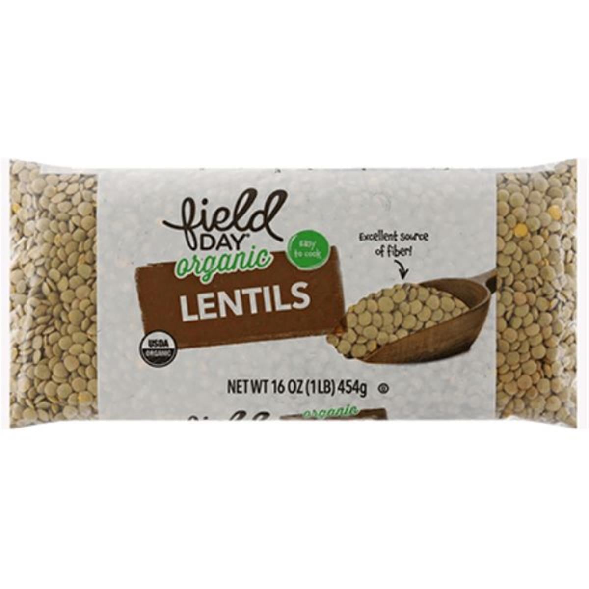 Field Day, Organic Lentils, 16 Oz (Case Of 12)