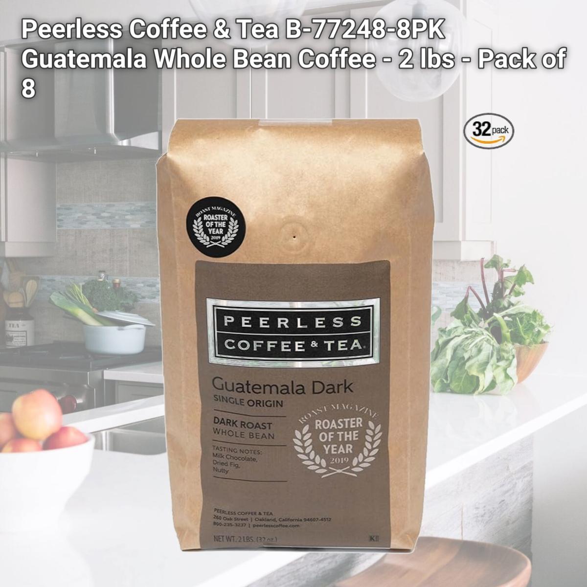 Picture of Peerless Coffee & Tea B-77248-8PK Guatemala Whole Bean Coffee - 2 lbs - Pack of 8