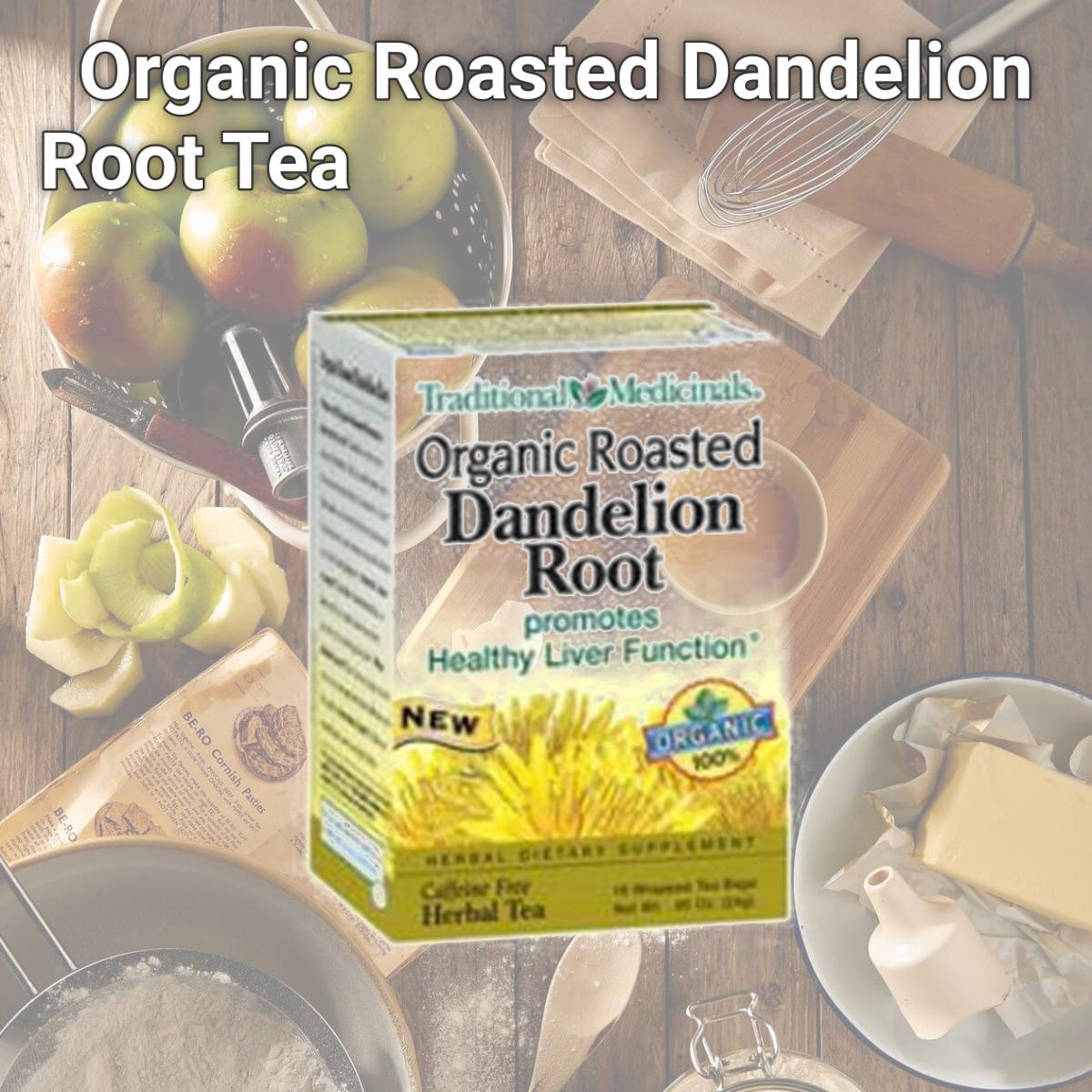 Picture of Traditional Medicinals 29067 Organic Roasted Dandelion Root Tea