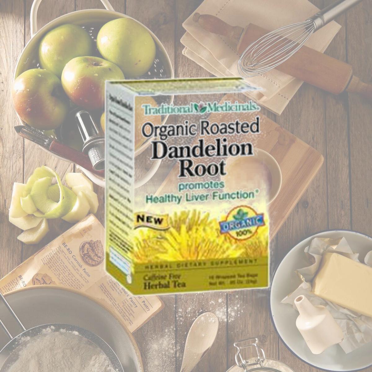 Picture of Traditional Medicinals 29067 Organic Roasted Dandelion Root Tea