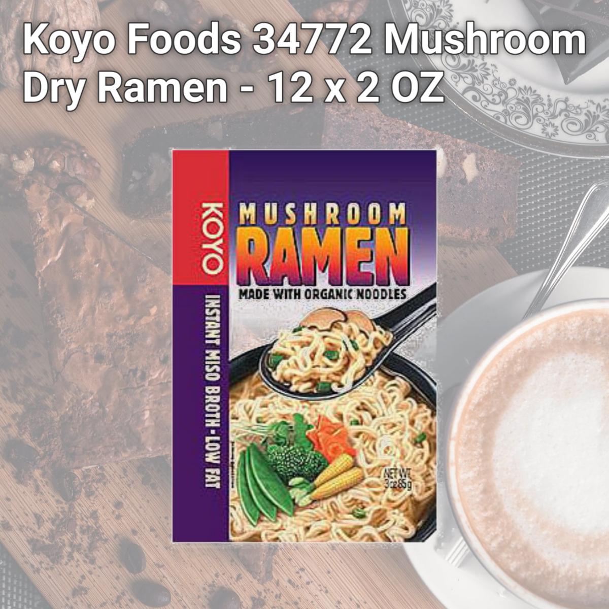 Picture of Koyo Foods 34772 Mushroom Dry Ramen - 12 x 2 OZ