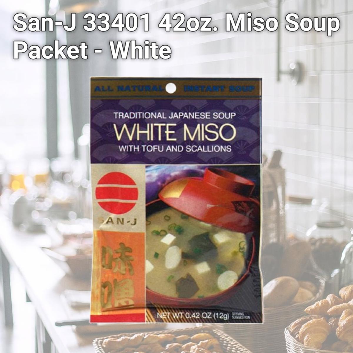 Picture of San-J 33401 42oz. Miso Soup Packet - White