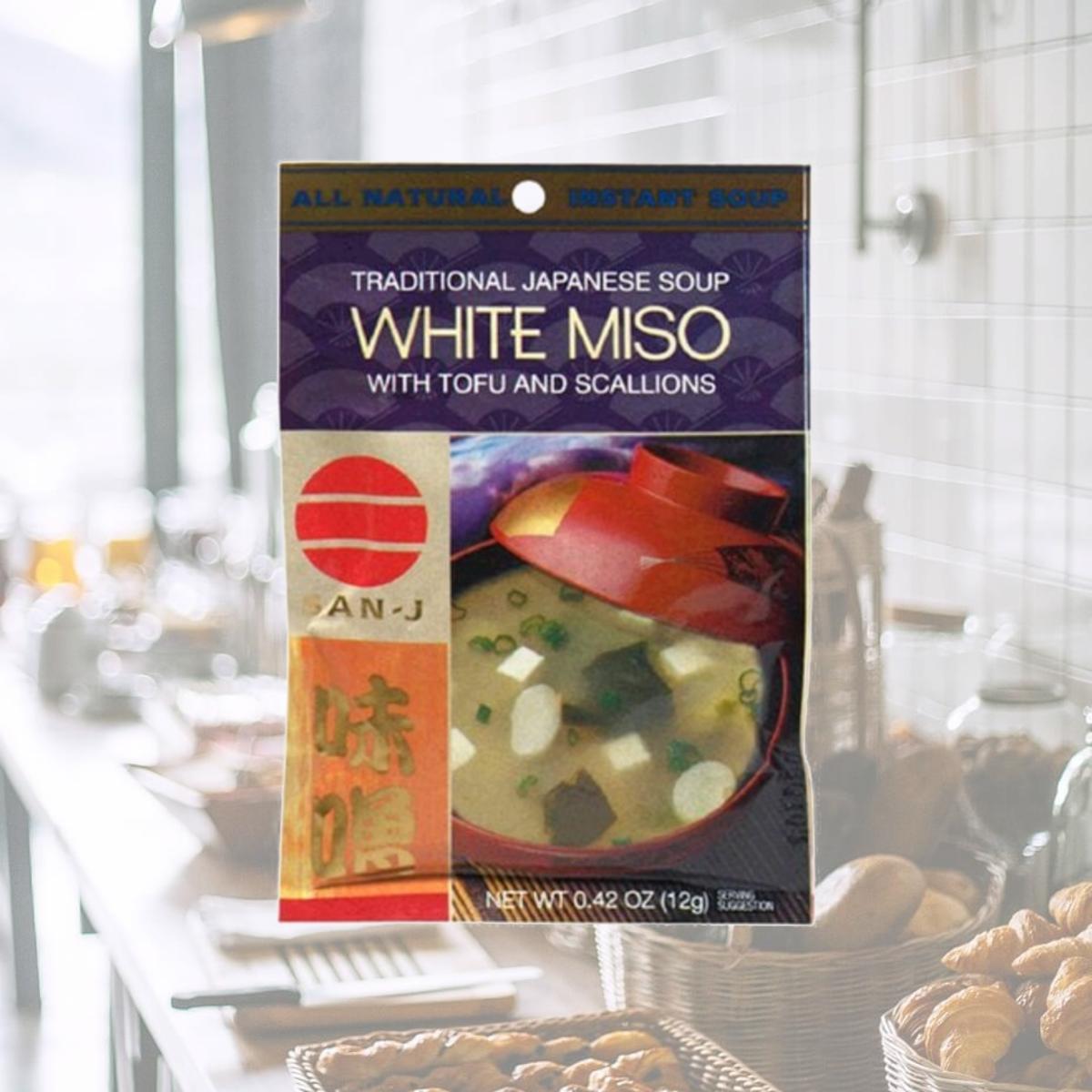 Picture of San-J 33401 42oz. Miso Soup Packet - White