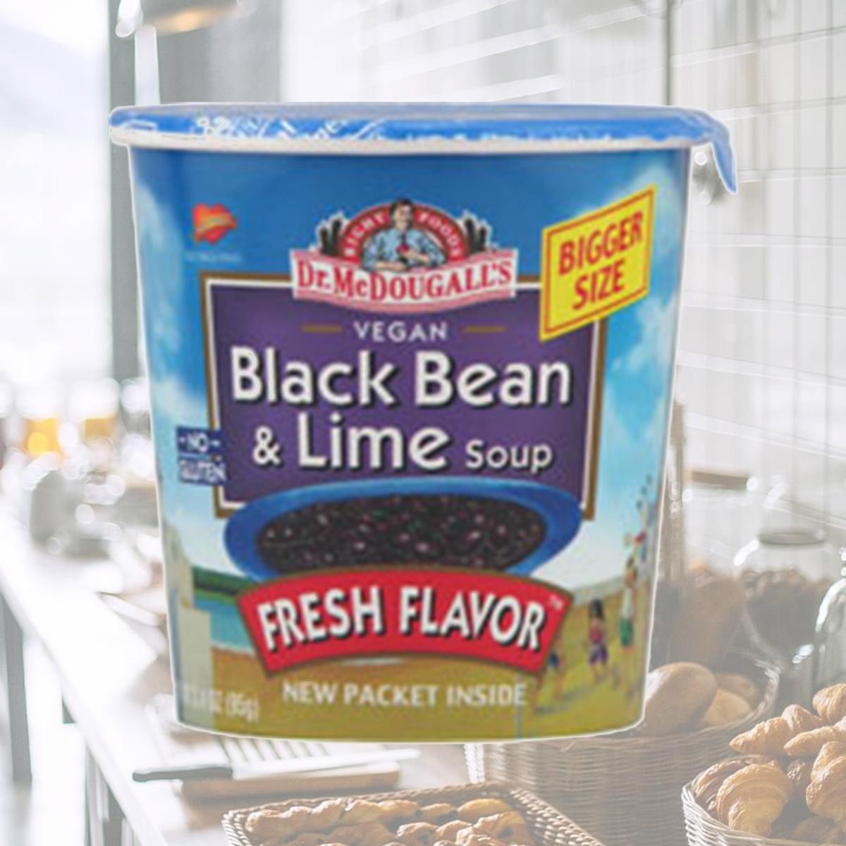 Picture of Dr Mcdougalls 39609 Black Bean With Lime Big Soup Cup