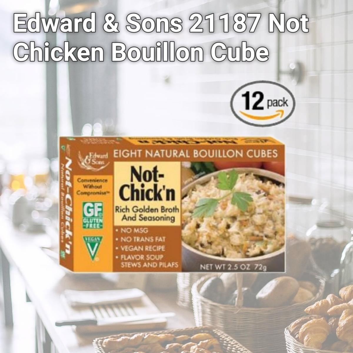 Picture of Edward & Sons 21187 Not Chicken Bouillon Cube
