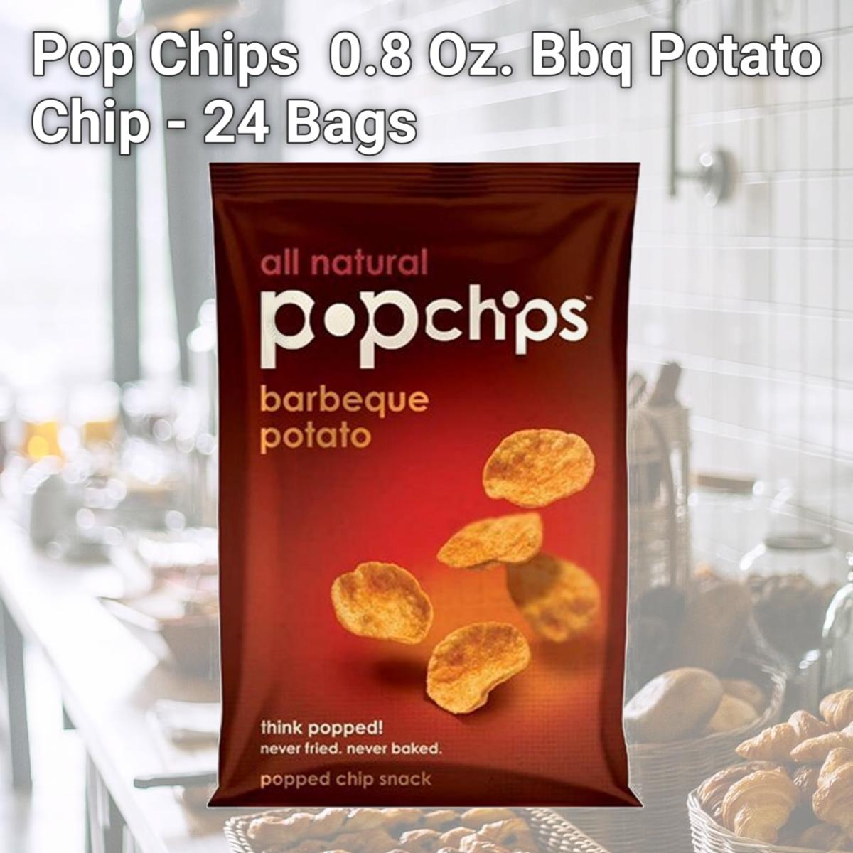 Picture of Pop Chips 39582 0.8 Oz. Bbq Potato Chip - 24 Bags