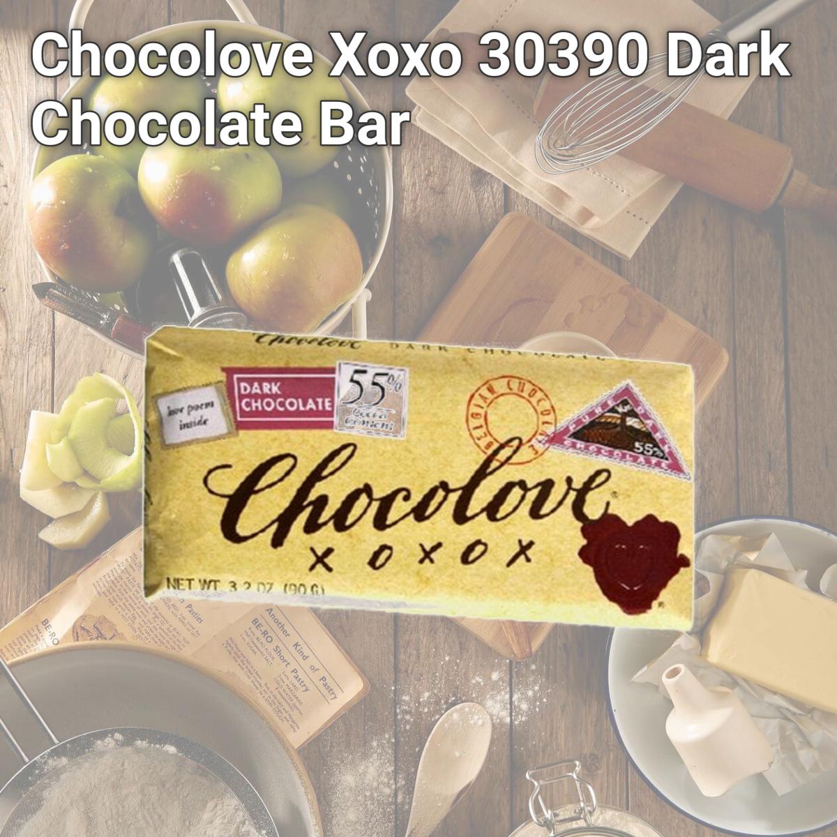 Picture of Chocolove Xoxo 30390 Dark Chocolate Bar