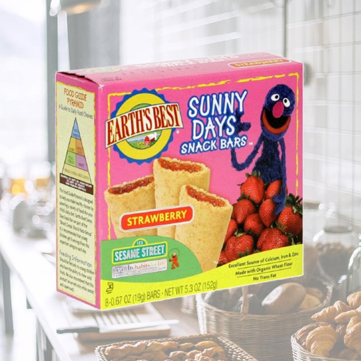 Picture of Earths Best 39162 Sesame Street Organic Strawberry Snack Bar