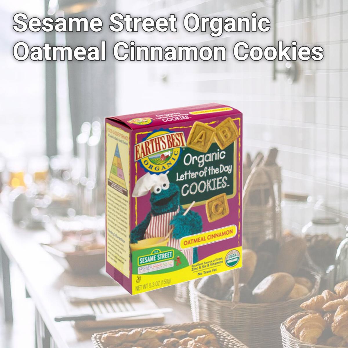 Picture of Earths Best 39154 Sesame Street Organic Oatmeal Cinnamon Cookies