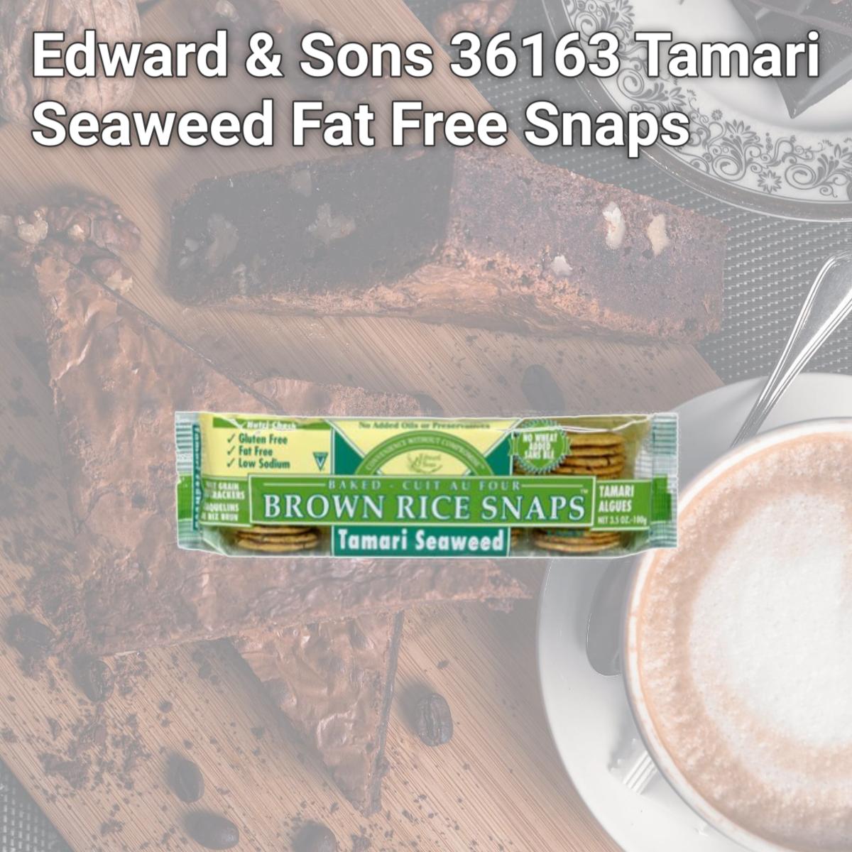 Picture of Edward & Sons 36163 Tamari Seaweed Fat Free Snaps