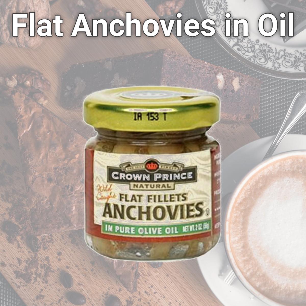 Picture of Crown Prince 24095 Flat Anchovies in Oil