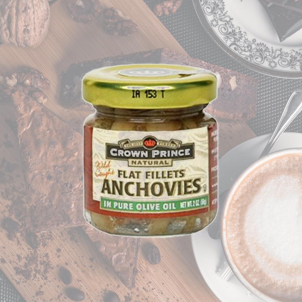 Picture of Crown Prince 24095 Flat Anchovies in Oil