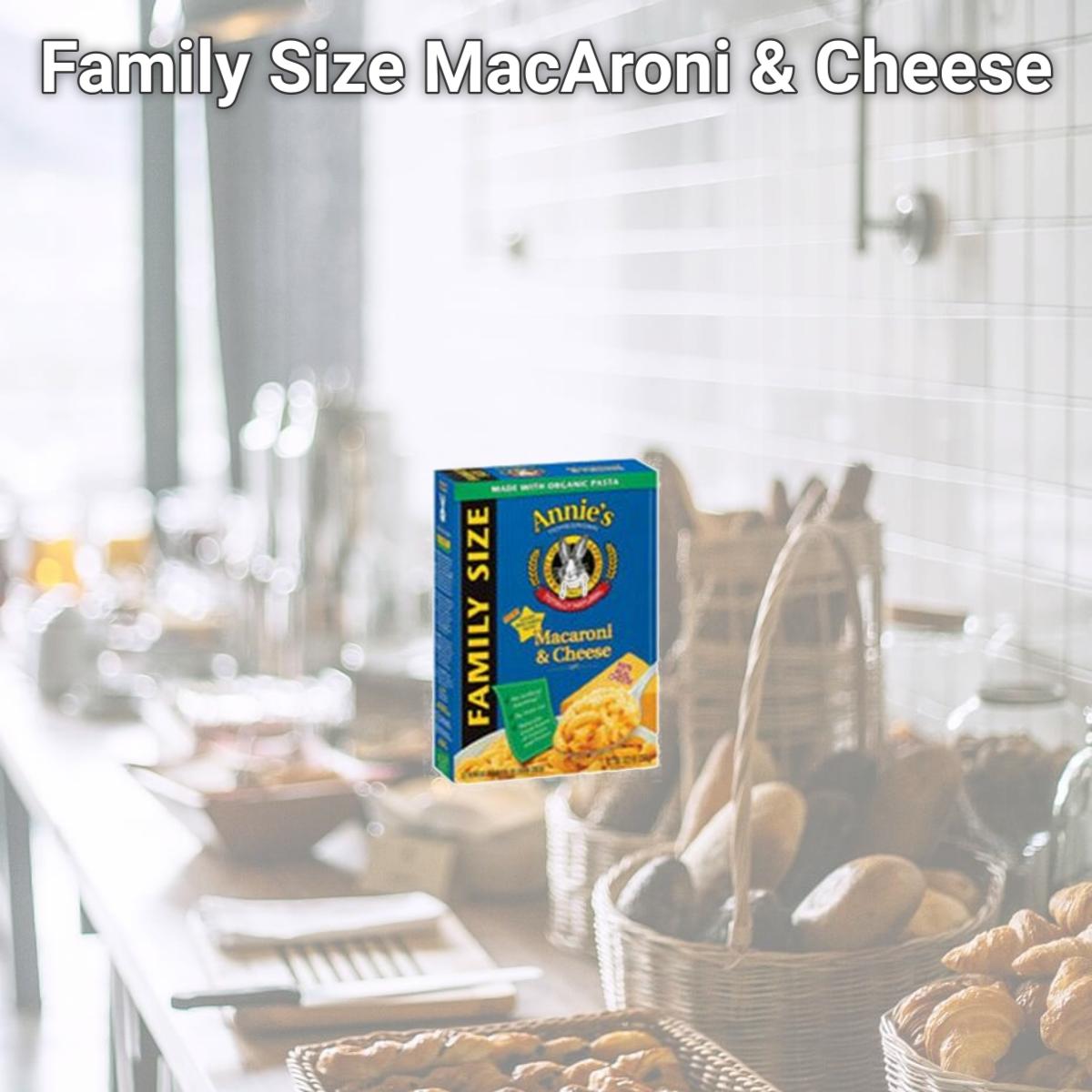 Picture of Annies Homegrown 25159 Family Size MacAroni & Cheese