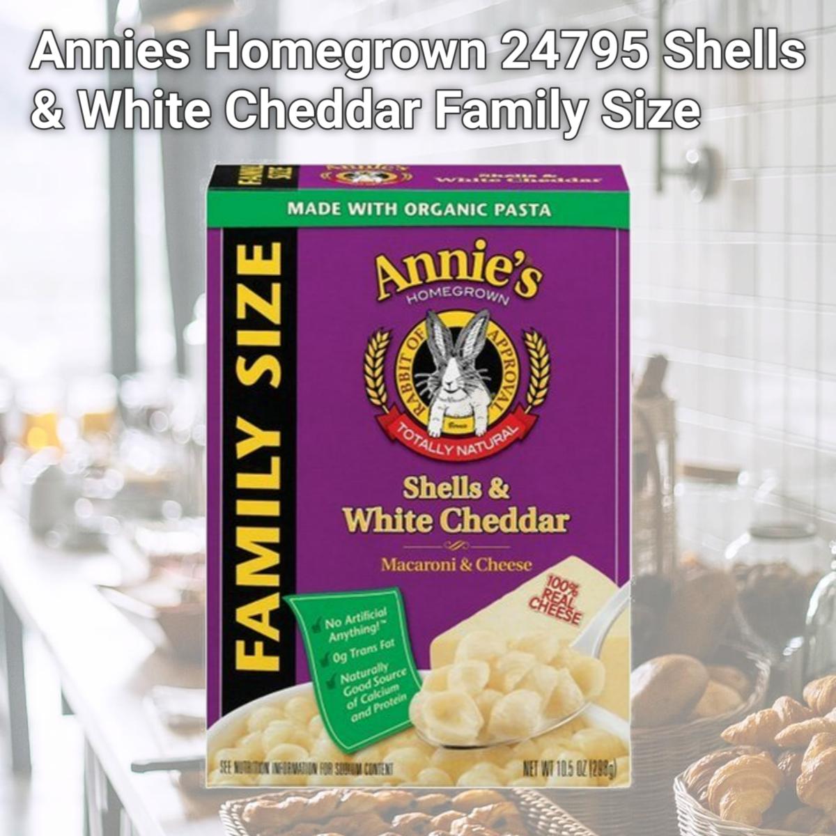 Picture of Annies Homegrown 24795 Shells & White Cheddar Family Size