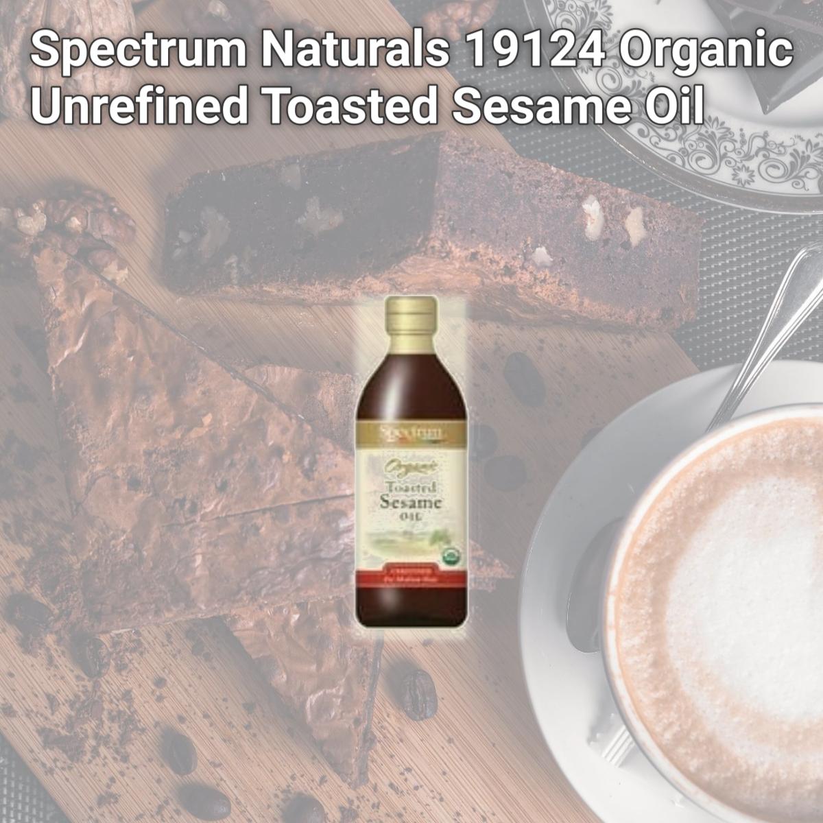 Picture of Spectrum Naturals 19124 Organic Unrefined Toasted Sesame Oil